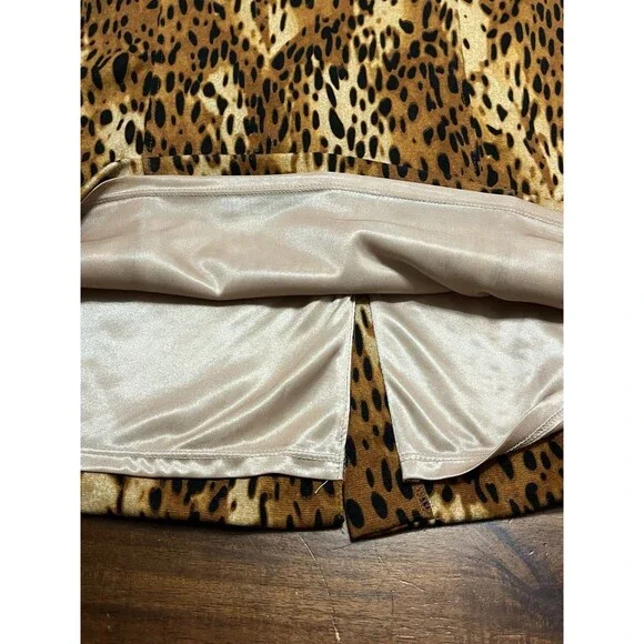 🔥 NY&CO LEOPARD SKIRT W14 EUC FLAWLESS! 🔥 - Picture 8 of 9